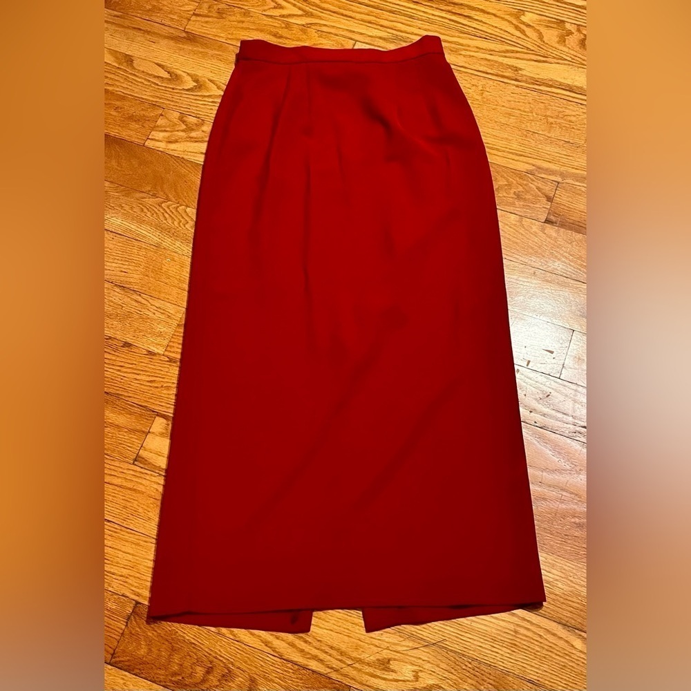 Positive Attitude Size 6 two-piece Skirt and Blazer Set Faux Fur Collar Cuffs - Picture 12 of 13